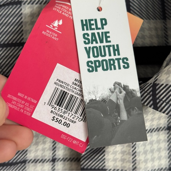 Men's DSG Twitch +Allison Coaches Snap Close Jacket Size Small NEW - Picture 6 of 8